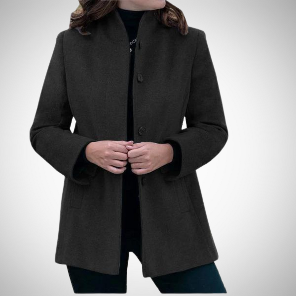 Wool Coat for Women, Durable, Timeless Cut | Winter | Black